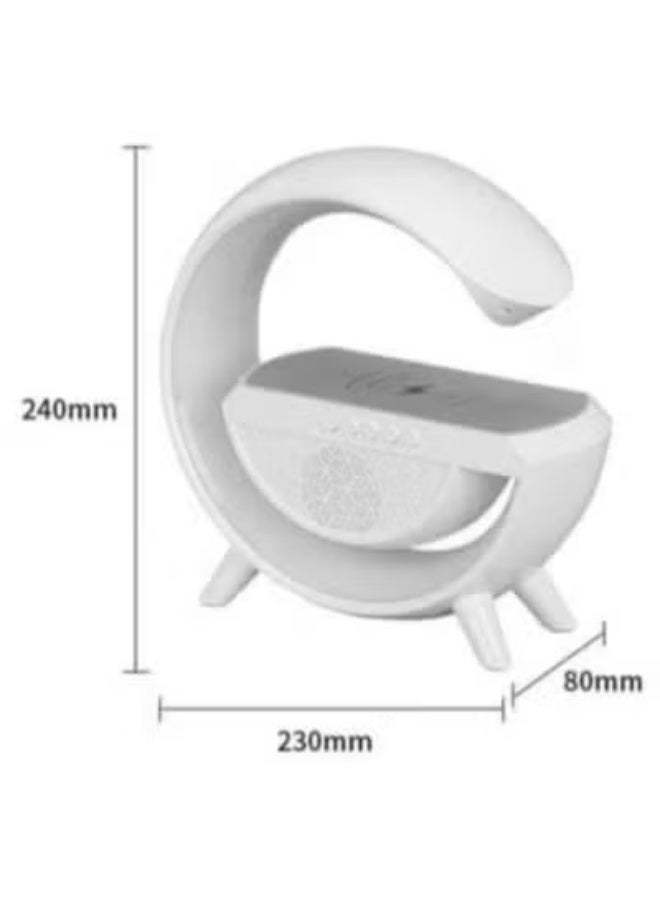 AASHLLC LED Wireless Charging Speaker with Alarm Clock & 7 Color Lights - Image 2